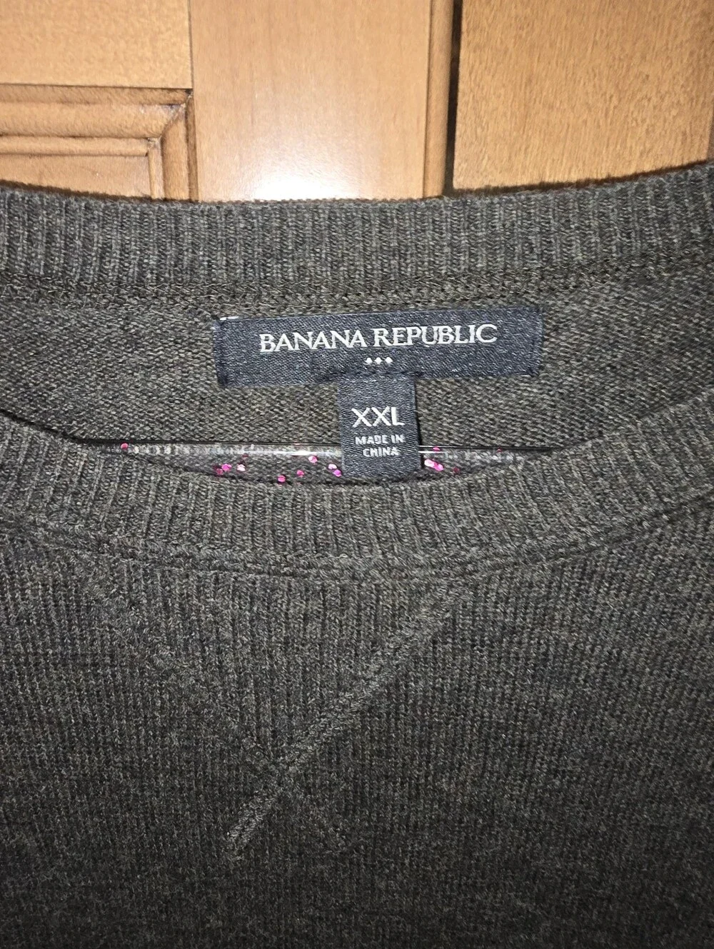 Banana Republic Men's Crewneck Sweater - Olive Green